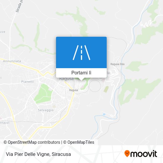 Mappa Via Pier Delle Vigne