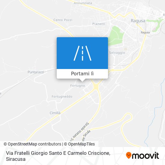 Mappa Via Fratelli Giorgio Santo E Carmelo Criscione