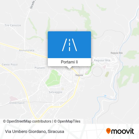 Mappa Via Umbero Giordano