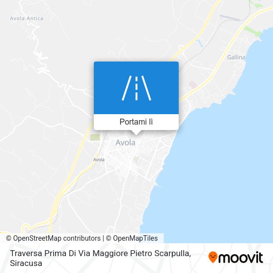 Mappa Traversa Prima Di Via Maggiore Pietro Scarpulla