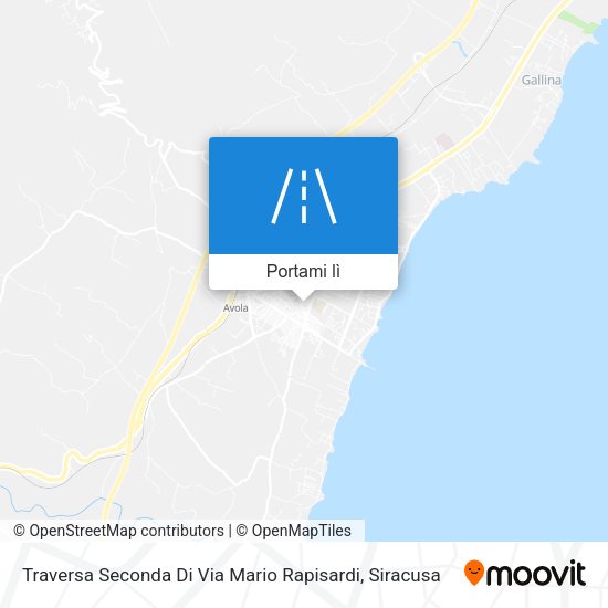 Mappa Traversa Seconda Di Via Mario Rapisardi