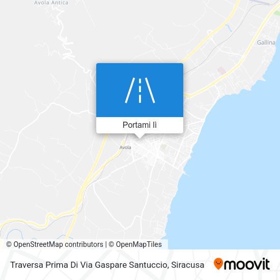 Mappa Traversa Prima Di Via Gaspare Santuccio