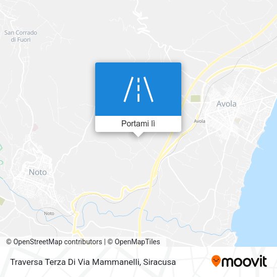 Mappa Traversa Terza Di Via Mammanelli