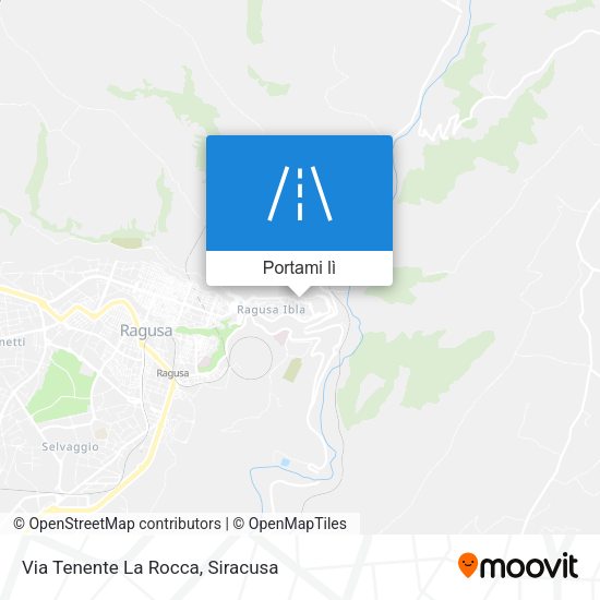Mappa Via Tenente La Rocca