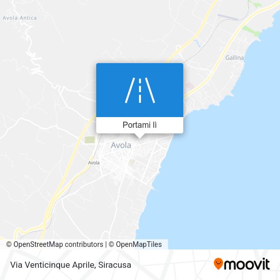 Mappa Via Venticinque Aprile