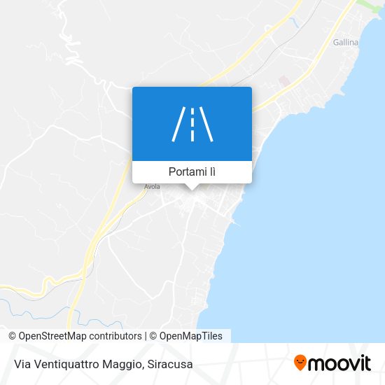 Mappa Via Ventiquattro Maggio