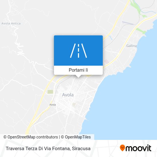 Mappa Traversa Terza Di Via Fontana