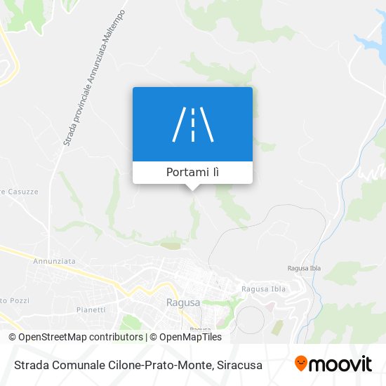 Mappa Strada Comunale Cilone-Prato-Monte