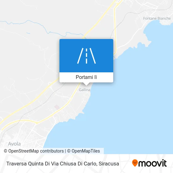 Mappa Traversa Quinta Di Via Chiusa Di Carlo