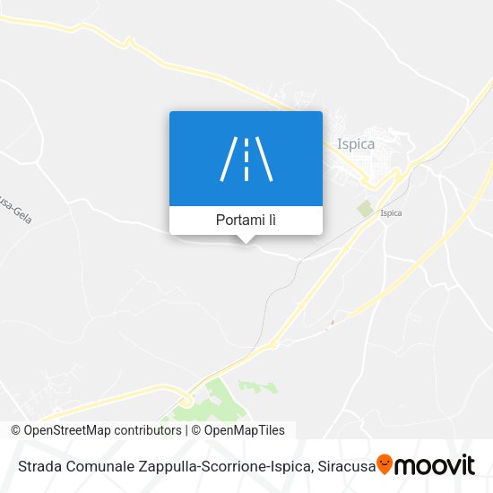 Mappa Strada Comunale Zappulla-Scorrione-Ispica