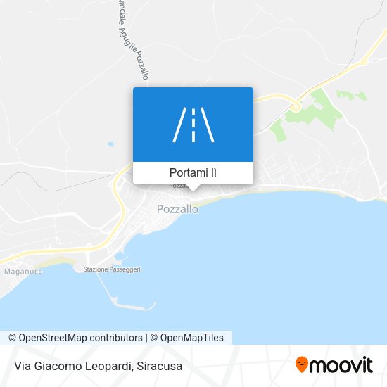 Mappa Via Giacomo Leopardi