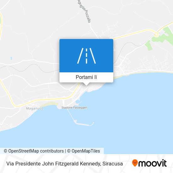 Mappa Via Presidente John Fitzgerald Kennedy