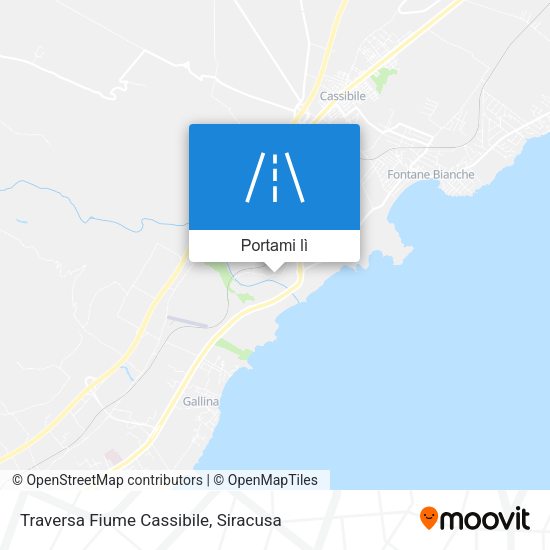 Mappa Traversa Fiume Cassibile