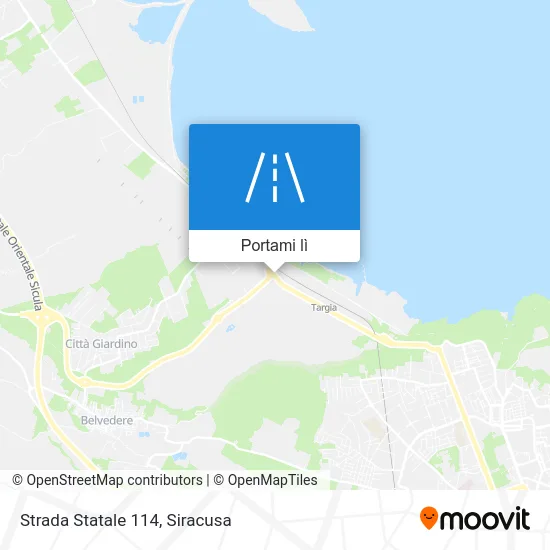 Mappa Strada Statale 114
