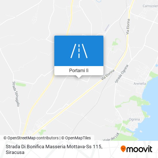 Mappa Strada Di Bonifica Masseria Mottava-Ss 115