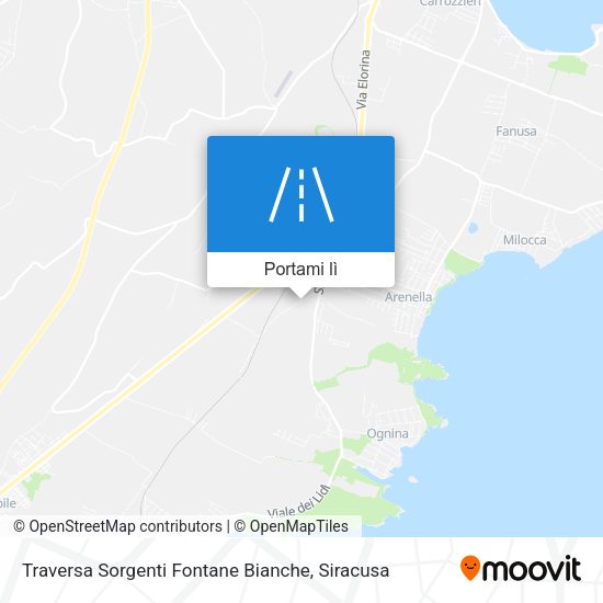 Mappa Traversa Sorgenti Fontane Bianche