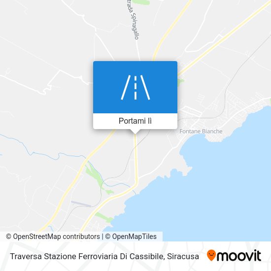 Mappa Traversa Stazione Ferroviaria Di Cassibile