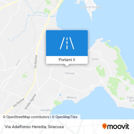 Mappa Via Adalfonso Heredia