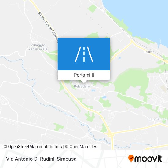Mappa Via Antonio Di Rudinì