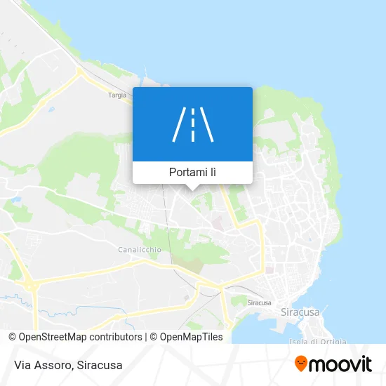 Mappa Via Assoro