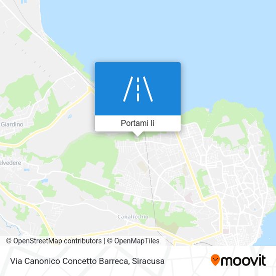 Mappa Via Canonico Concetto Barreca