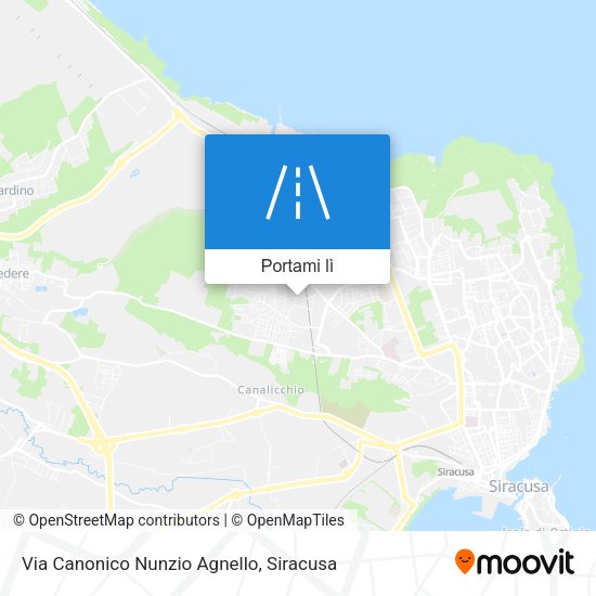 Mappa Via Canonico Nunzio Agnello