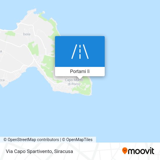 Mappa Via Capo Spartivento