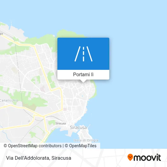 Mappa Via Dell'Addolorata