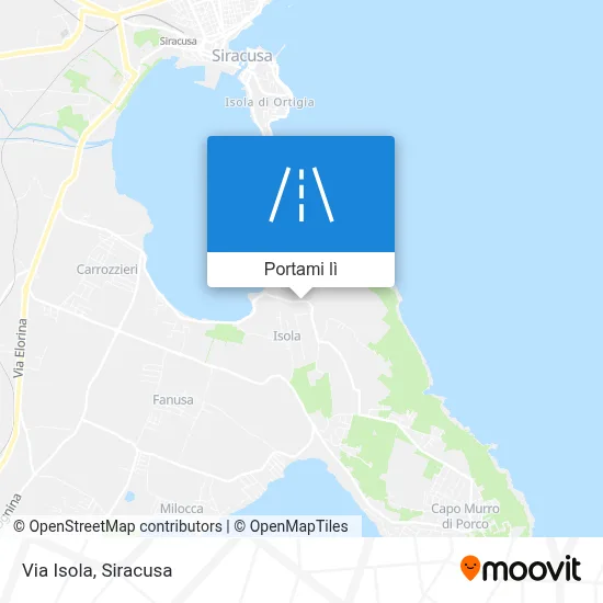 Mappa Via Isola