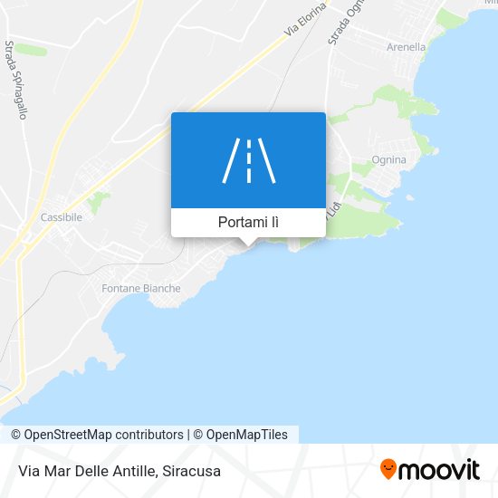 Mappa Via Mar Delle Antille