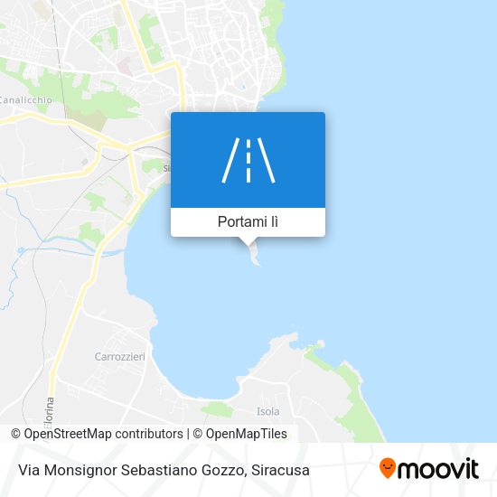 Mappa Via Monsignor Sebastiano Gozzo