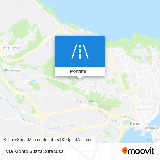 Mappa Via Monte Suzza