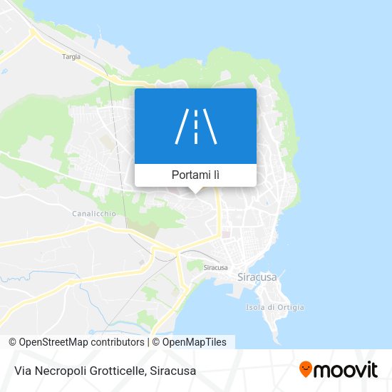 Mappa Via Necropoli Grotticelle