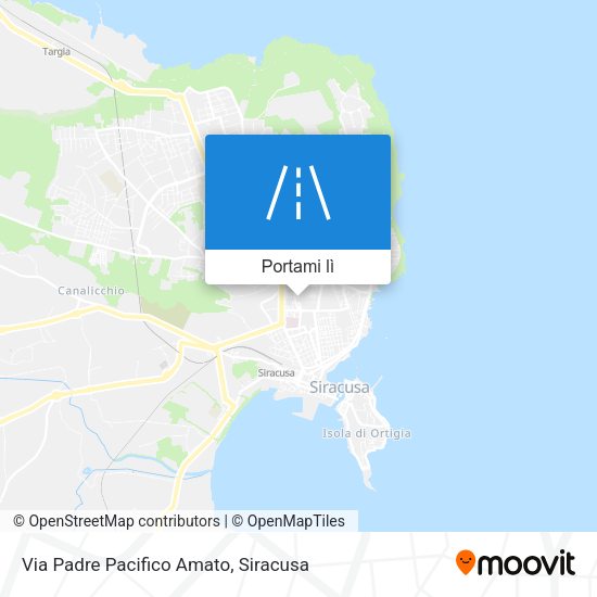 Mappa Via Padre Pacifico Amato