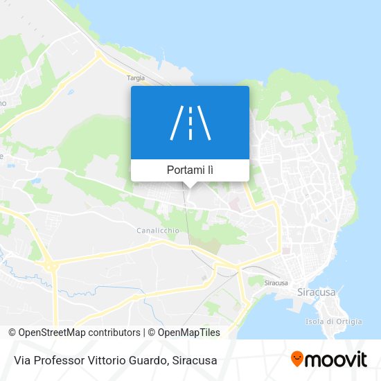 Mappa Via Professor Vittorio Guardo