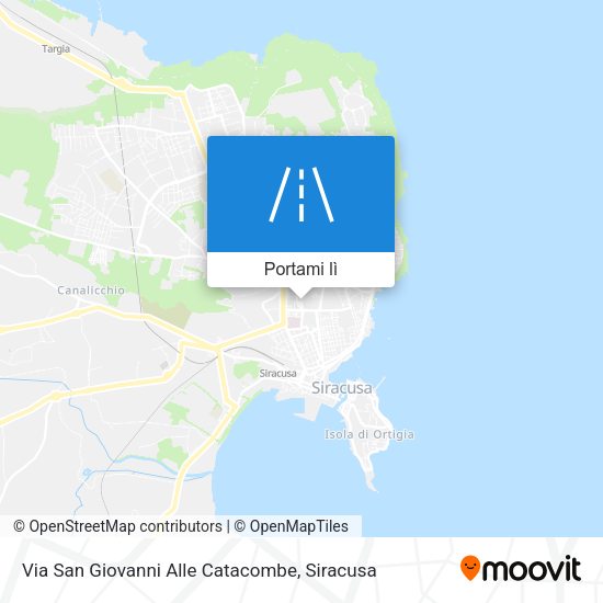 Mappa Via San Giovanni Alle Catacombe