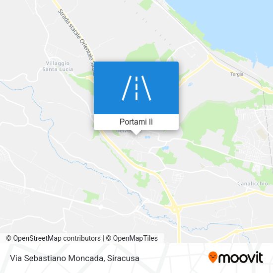 Mappa Via Sebastiano Moncada