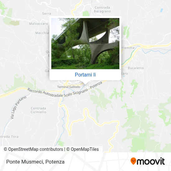 Mappa Ponte Musmeci