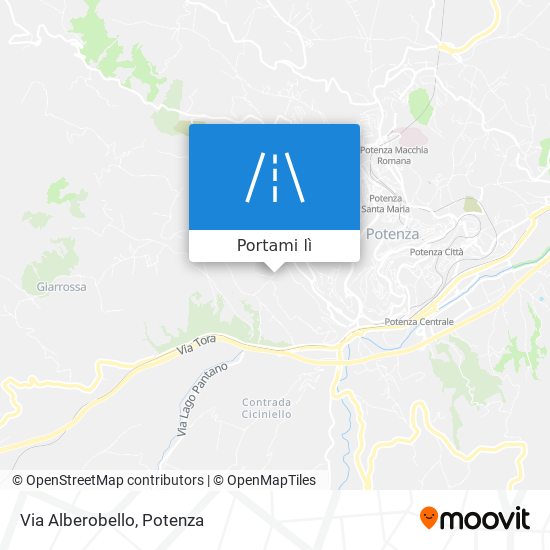 Mappa Via Alberobello