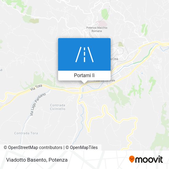 Mappa Viadotto Basento