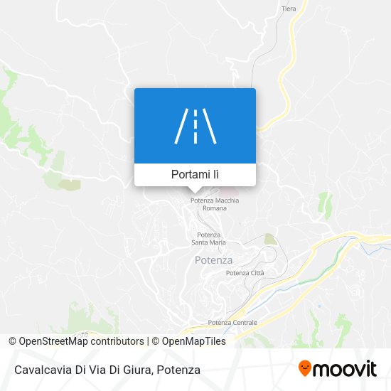 Mappa Cavalcavia Di Via Di Giura