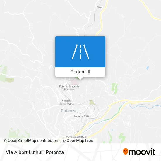 Mappa Via Albert Luthuli