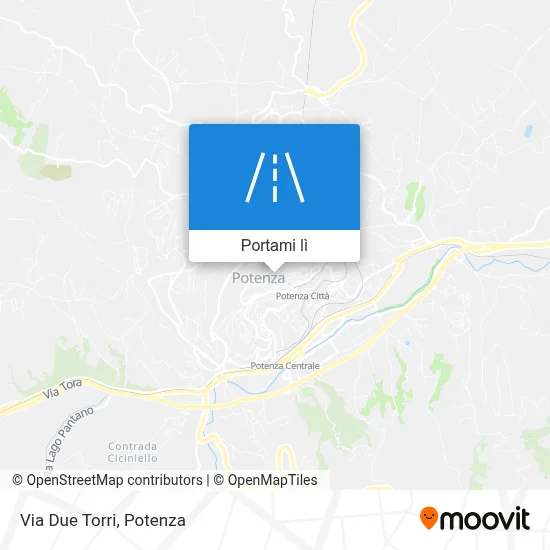 Mappa Via Due Torri
