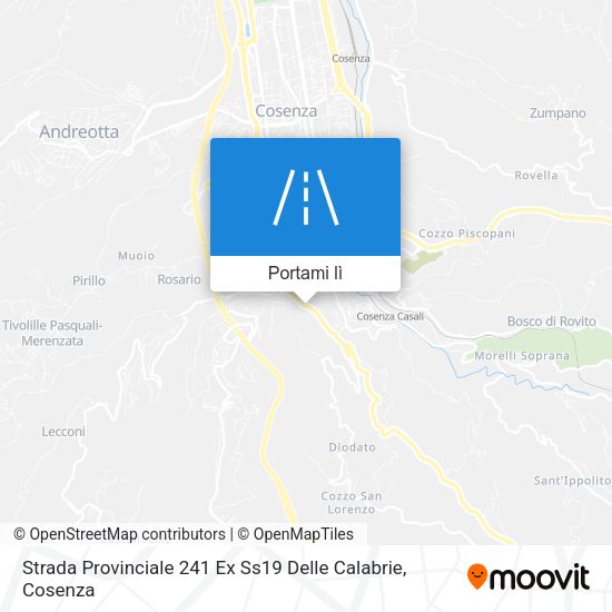 Mappa Strada Provinciale 241 Ex Ss19 Delle Calabrie