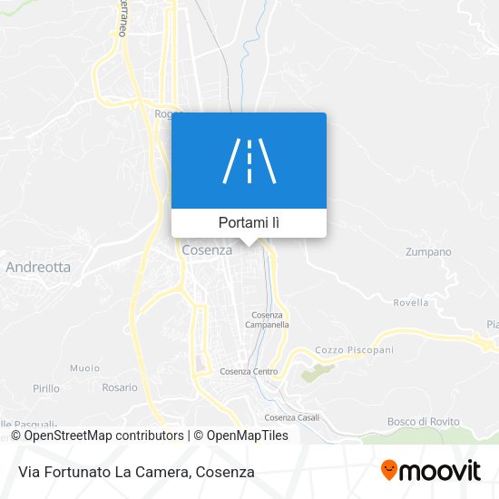 Mappa Via Fortunato La Camera