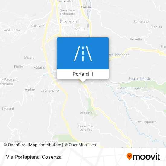 Mappa Via Portapiana