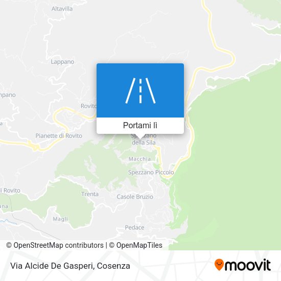 Mappa Via Alcide De Gasperi