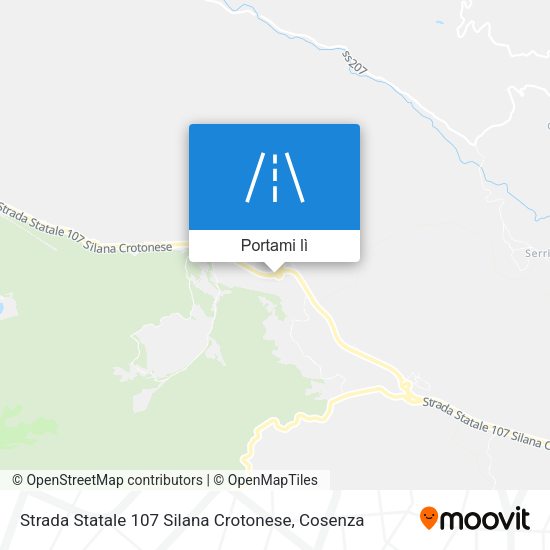 Mappa Strada Statale 107 Silana Crotonese