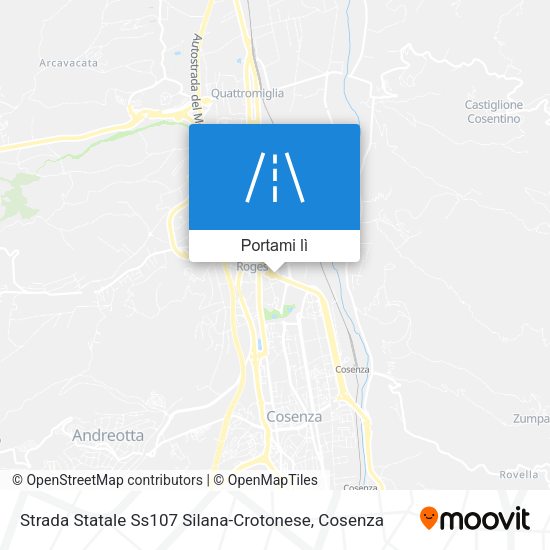 Mappa Strada Statale Ss107 Silana-Crotonese