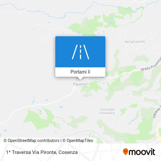 Mappa 1^ Traversa Via Pironte